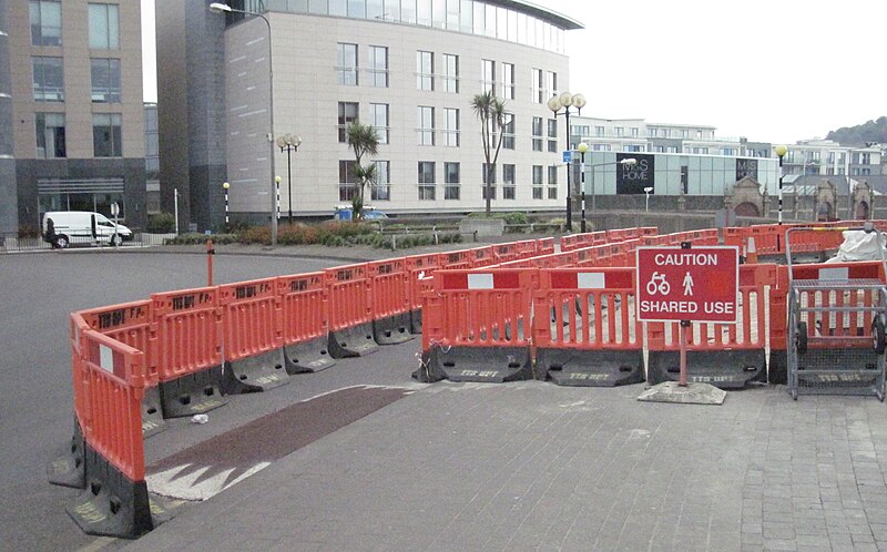 File:Construction of enhanced cycle route Saint Helier Jersey 2012 b.jpg