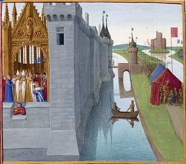 The crowning of Louis VI in Orléans.