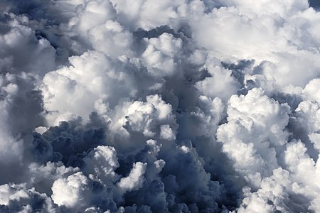 Cumulonimbus, taken from a cabin windows