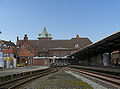 Der Cuxhaven Bahnhof von der Ostseite gesehen