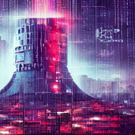 File:Cyberpunk Tower of Babel created by Stable Diffusion.webp