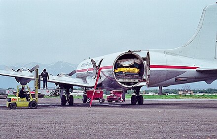 Northern Air Cargo operated one of only two DC-6s that had been converted to swing-tail configuration