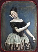 Daguerrotipo de una bailarina bolera, hacia 1850. Fototeca del IPCE.