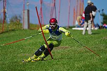 Daichi Shintani im Slalom der WM 2009