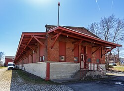 Delaware and Hudson Railroad Freight House, Cohoes, New York.jpg