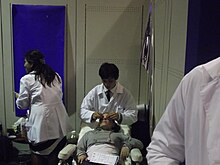 Facial cleansing pores in Meditec at ITESM CCM(2012) Dermatology treatment.jpg