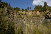 Deutsch: Diabasbruch nordwestlich von Schübelhammer Schwarzenbach am Wald, Geotop 475A002