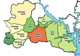 Distretto di Kintampo Sud – Mappa