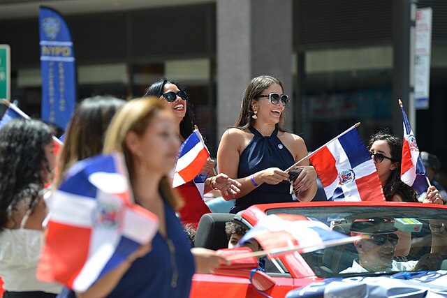 Dominicans in New York Dominican Day Parade.