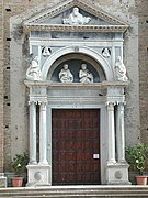 The entrance of the Duomo