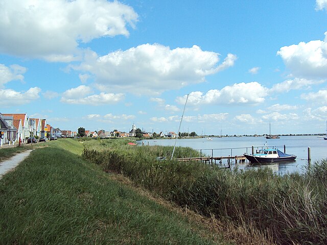 Fotografía del puerto de Durgerdam