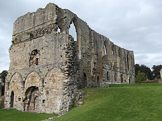 Easby Abbey Church in North Yorkshire, England