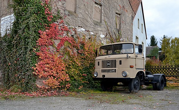 Vintage IFA-truck in East Germany