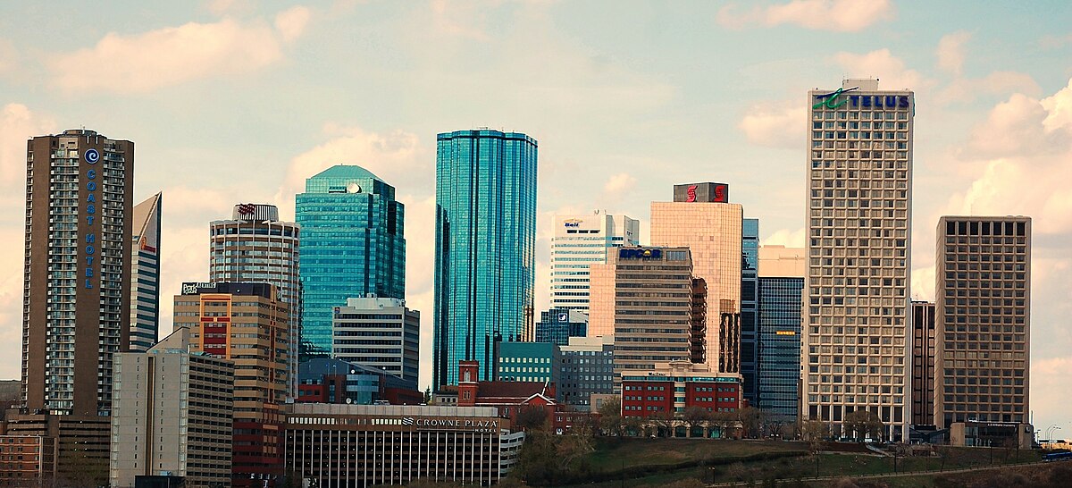File:Edmonton Downtown Skyline daytime  - Wikimedia Commons