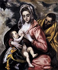 El Greco:Die heilige Familie, um 1585