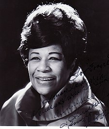 A cantaire estausunidense Ella Fitzgerald, en una imachen de 1968.