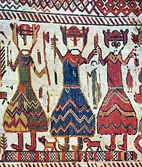 Cf. the 13th c. Skog tapestry, which has a similar triad and may depict the same three gods. Eric I of Denmark, Magnus III of Norway & Ingold the Elder of Sweden (allegedly) 12th century.jpg