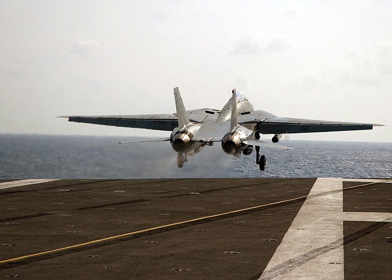 File:F-14 final catapult July 2006.jpg