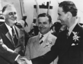 President Roosevelt, Governor James Allred of Texas, and Johnson