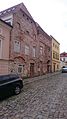 Čeština: Oklepaný dům na fotoworkshopu 2016 v Jihlavě. Česká republika. English: House without mortar at Fotoworkshop 2016 in Jihlava, Czech Republic.
