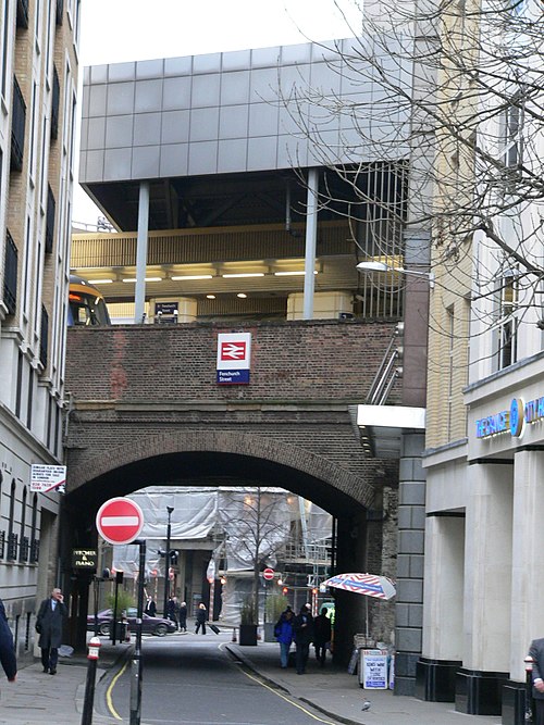 The station has an entrance on Cooper's Row, close to Tower Hill on the London Underground network.