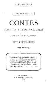 Filiatreault - Contes, anecdotes et récits canadiens dans le langage du terroir, 1910.djvu