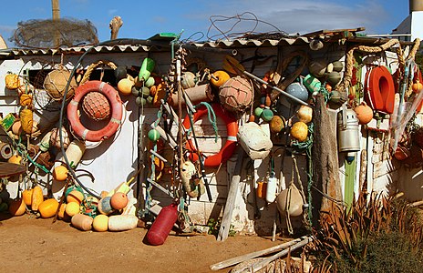 Jetsam at a shack, Puertito de la Cruz, Fuerteventura