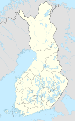 Якобстад. Карта розташування: Фінляндія
