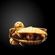 Fisherman netsuke-Ethno BHM 2172