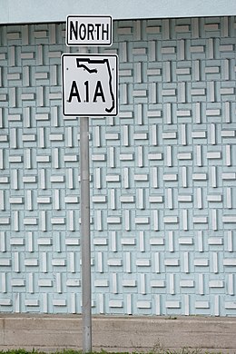 SR A1A sign in St. Augustine