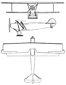 Fokker S.IV 3-view drawing from Le Document aéronautique March,1927