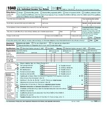 U.S. Individual Income Tax Return Form 1040 for fiscal year 2021 Form 1040 (2021).pdf