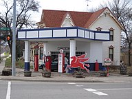 Former Mobil station, Highland, Michigan.jpg