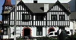 A Tudor-style historic building in Wellington