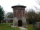 Fredersdorf architectural monuments pigeon tower + cowshed.JPG