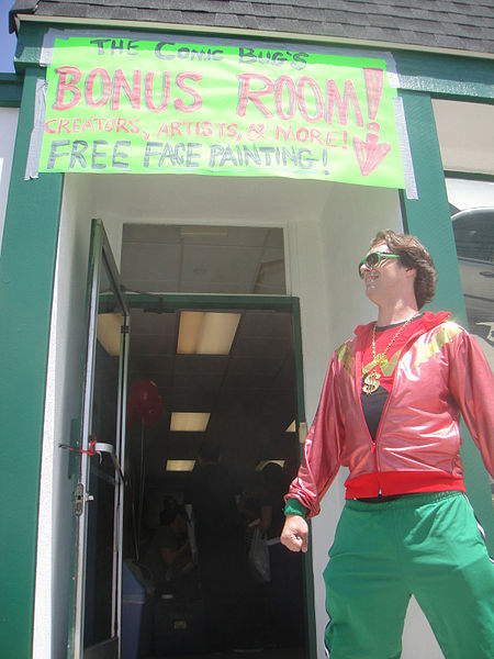 File:Free Comic Book Day 2012 - Wonder Boy guards the Bonus Room (7186409060).jpg