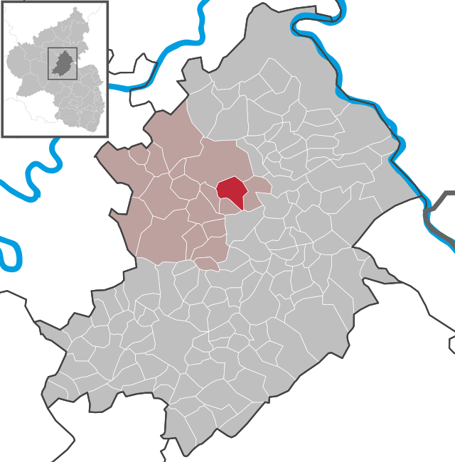 Läget för Gödenroth i Rhein-Hunsrück-Kreis