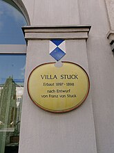 Villa Stuck (gelbes Schild)