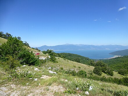 Highway P504 is not the easiest road to take to Prespa but it may be the most scenic