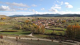 Vista de la localidad desde el castillo.