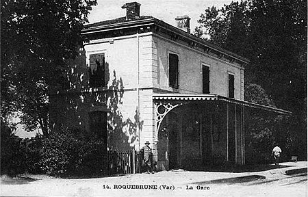 Gare Roquebrune Var 1900