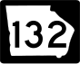 Marcador de la ruta estatal 132