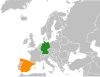 Location map for Germany and Spain.