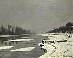 "Glaçons sur la Seine à Bougival" (1867-1968) de Claude Monet - Musée du Louvre (W 105)