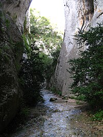 Gorges du Regalon, dans le Lubéron