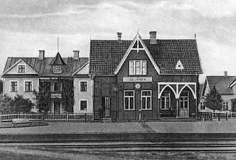 Gullringens stationshus på 1930-talet.