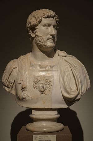 Hadrian bust wearing the cuirass, AD 130, Naples National Archaeological Museum (14572349614).jpg