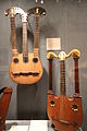 left: Harpo-lyre by André Augustin Chevrier, ca.1830, right: Lyre guitar by Joseph Pons, ca.1805