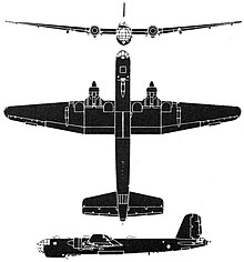 Dreiseitenriss der He 177 A-5