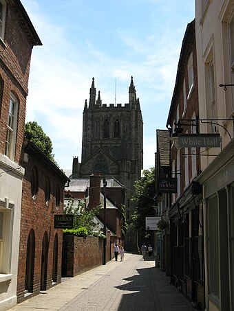 Hereford Cathedral, from Church Street